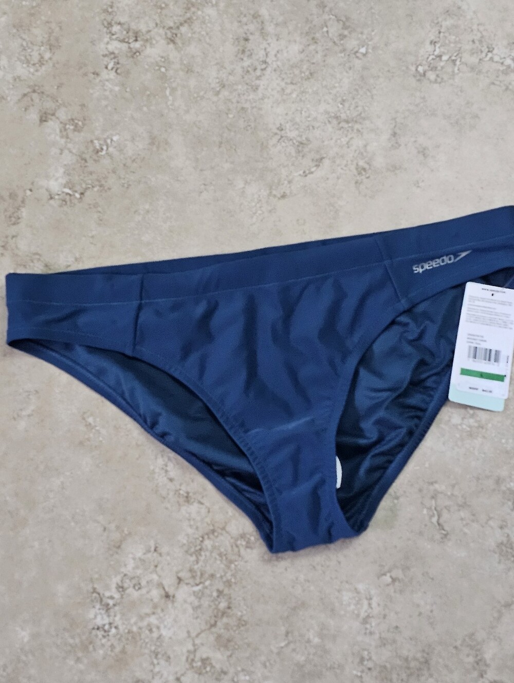 Speedo Women's Dark Teal Hydraline Fitness Classic Solid Bikini Bottom Large NEW